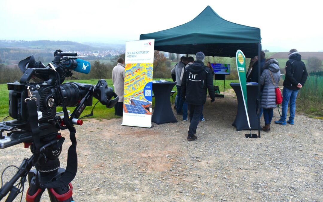 Pressekonferenz im Solarpark Niederhone: Solar-Kataster neu aufgelegt