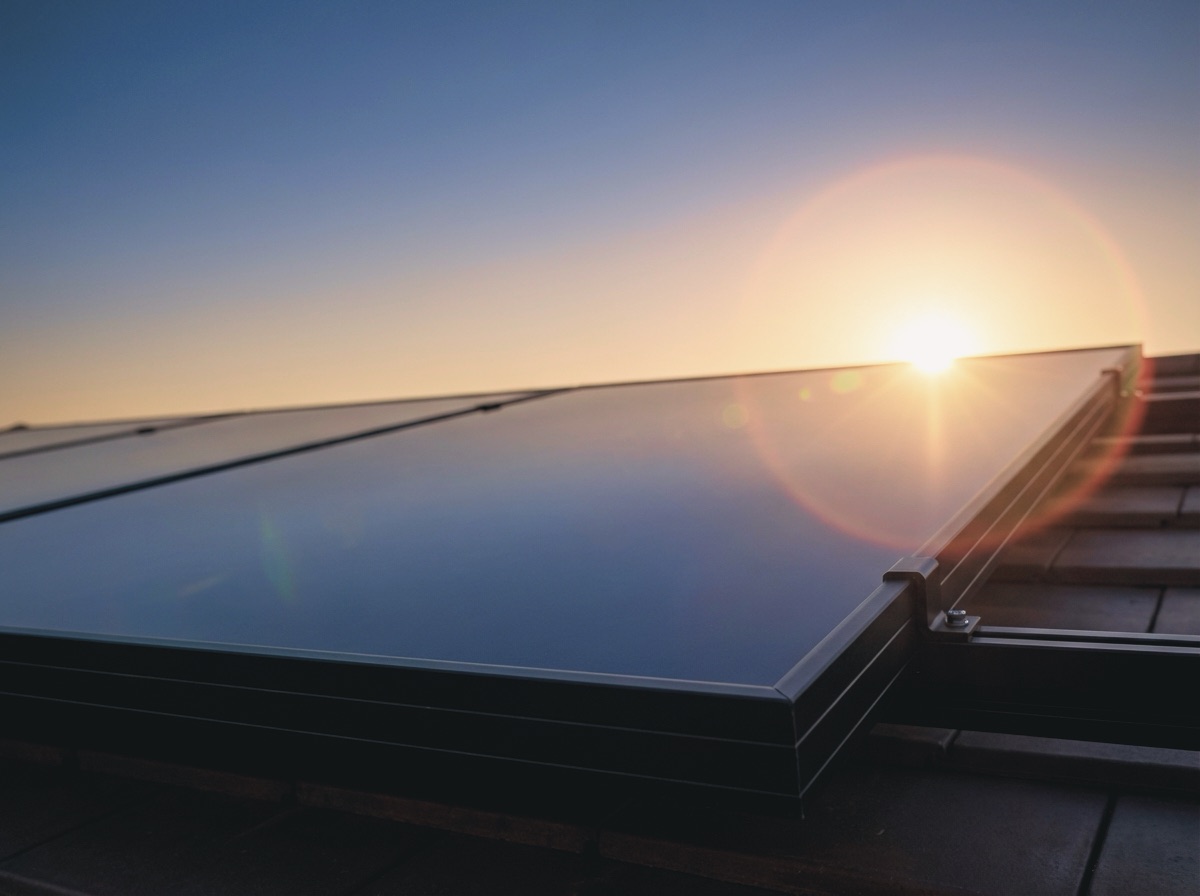 Solarmodul auf Dach Solarmodul auf Dach
